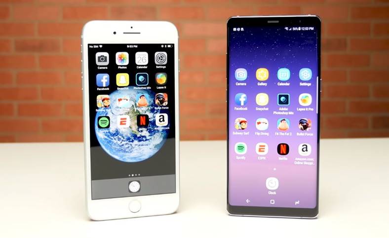 iPhone 8 Plus Performance Galaxy Note 8