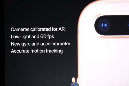 iPhone 8 Plus camera realitate augmentata