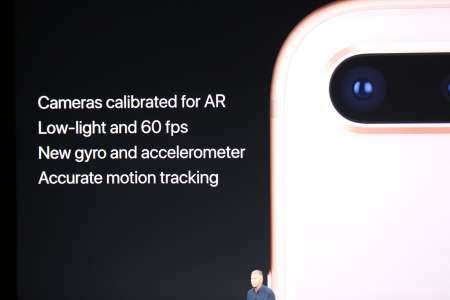 Caméra de réalité augmentée iPhone 8 Plus