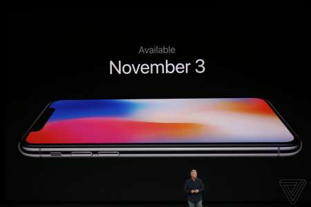 iPhone X release November 3