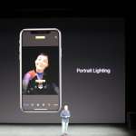 iPhone X porträttbelysning