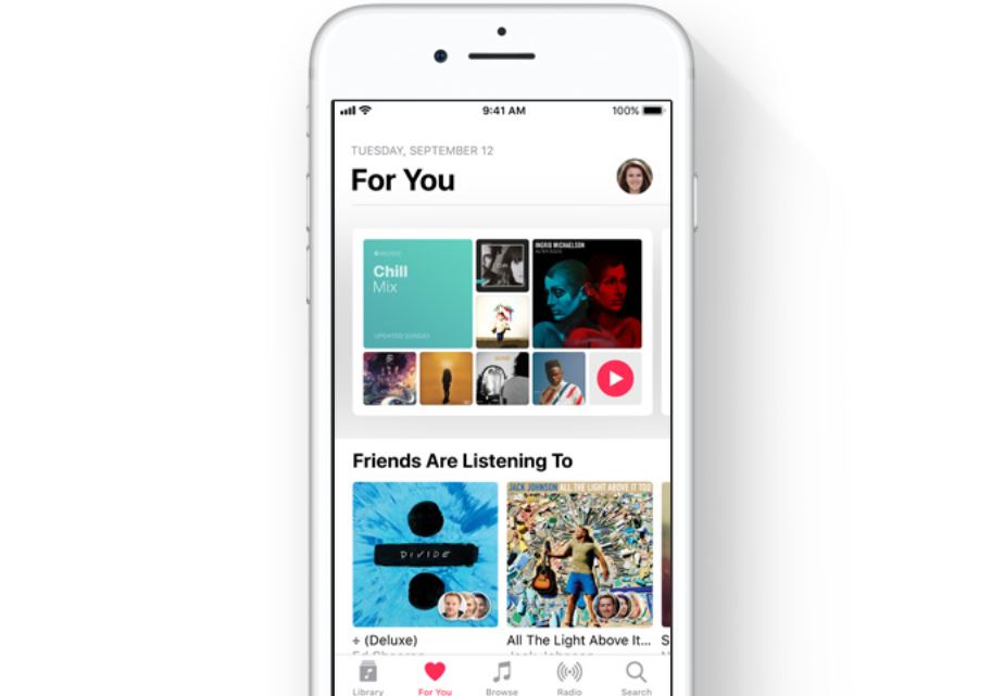iOS 11 wiadomości muzyka Apple