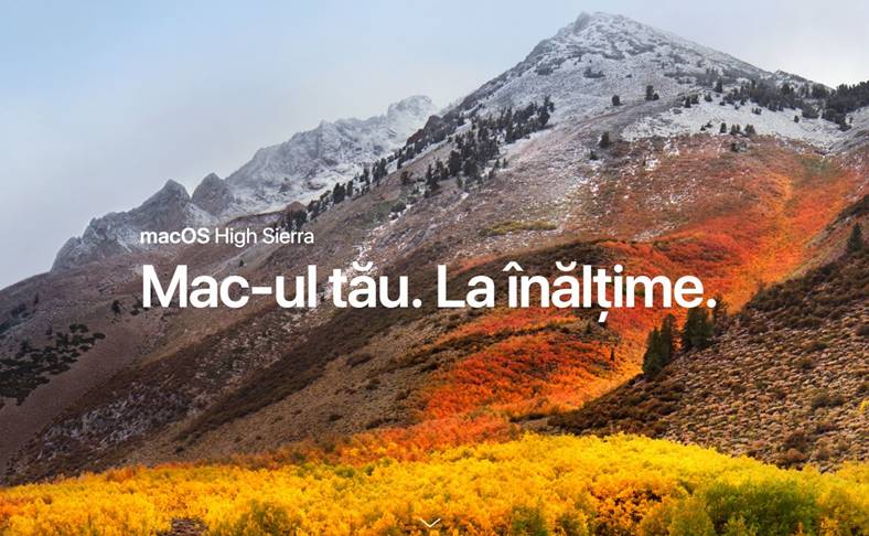 macOS High Sierra LANSAT Apple