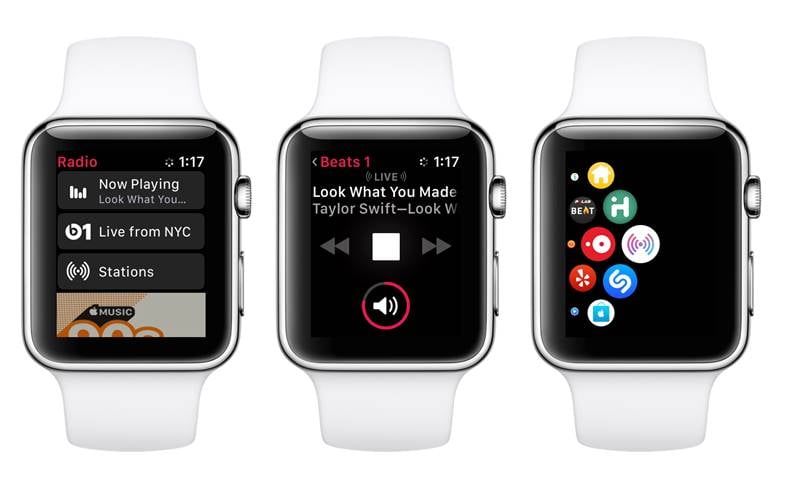 watchOS 4.1 beta 1 Apple Music Apple Watch