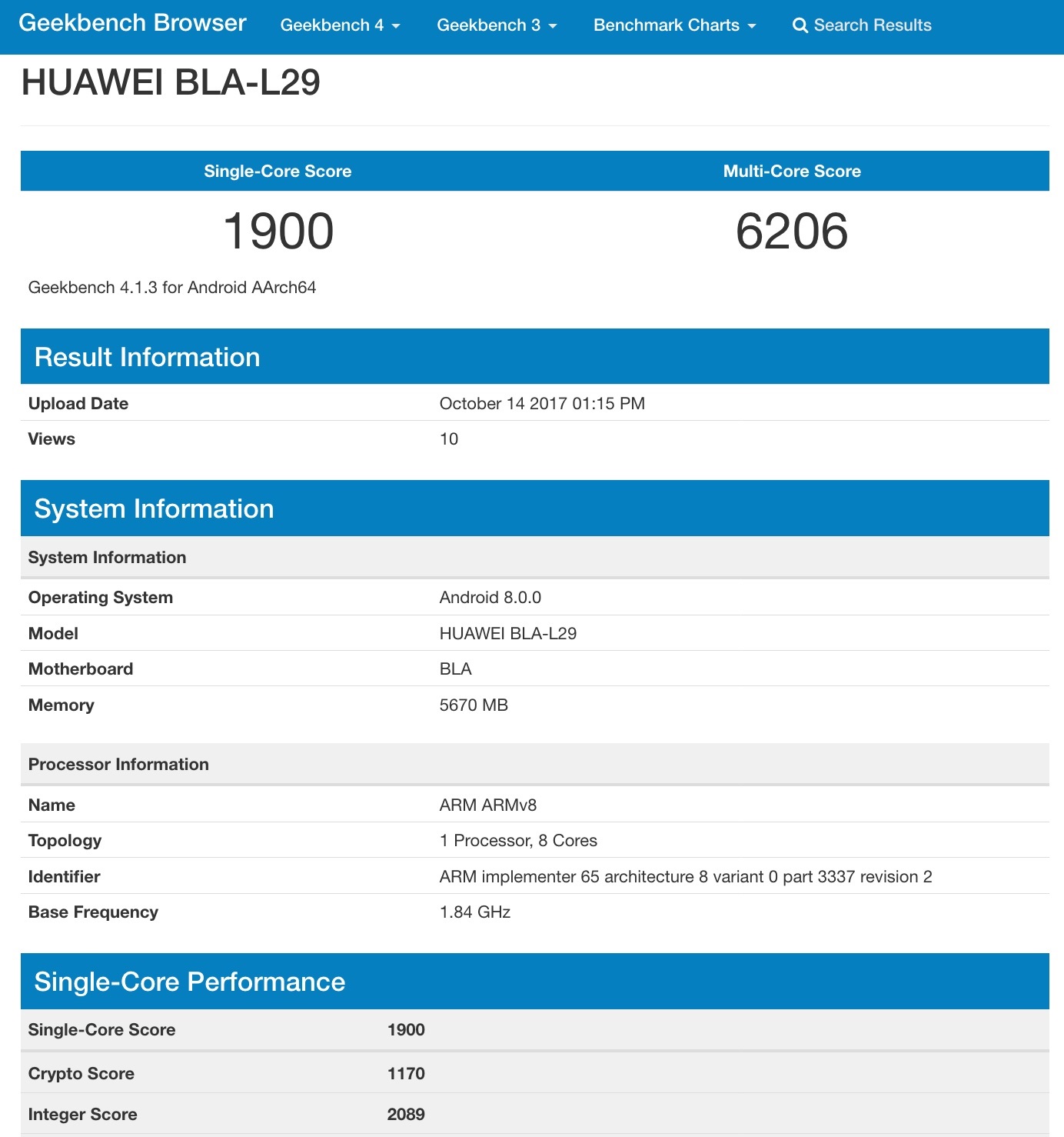 Huawei Mate 10 Pro performante