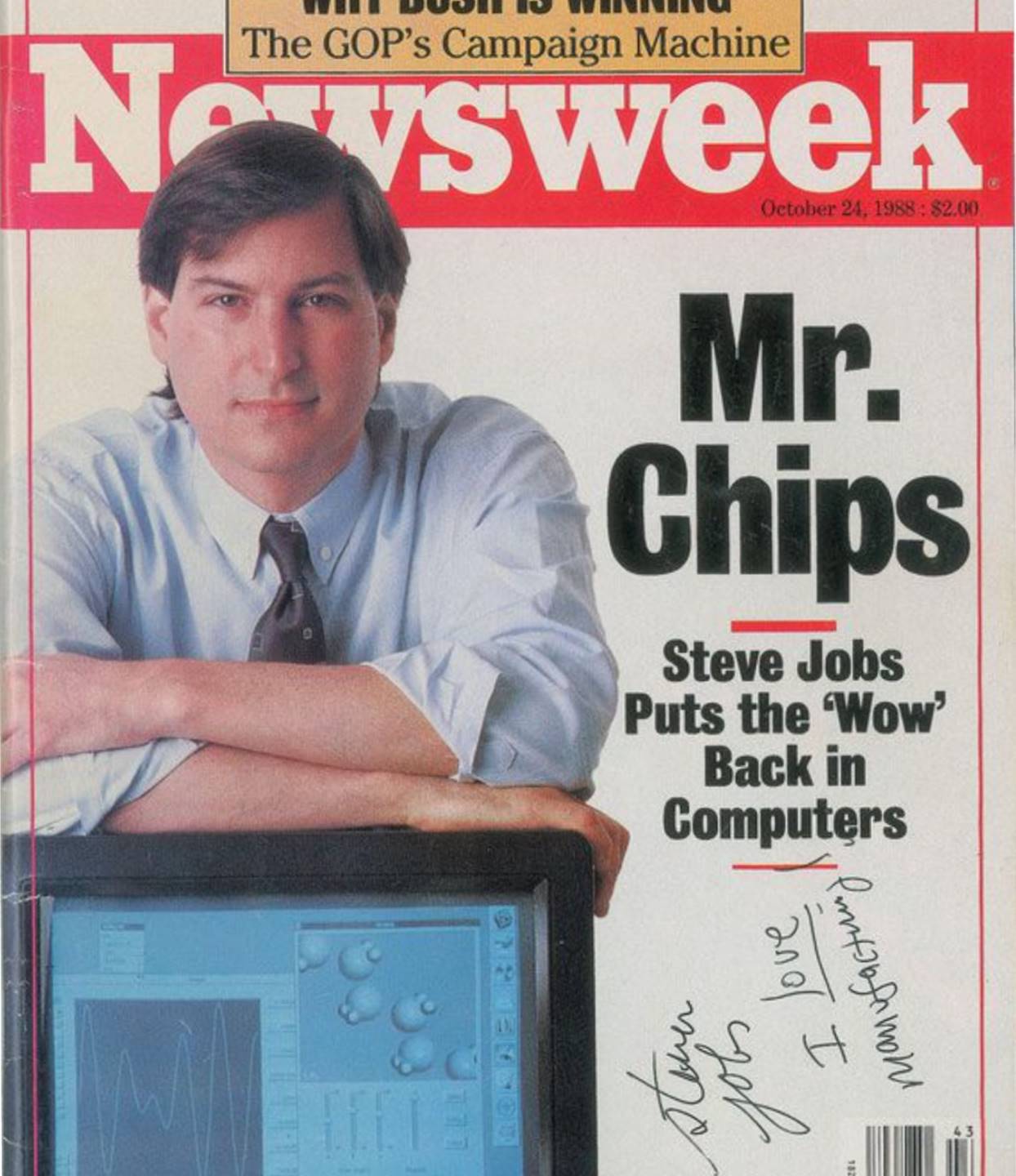 Revista firmada por Steve Jobs.