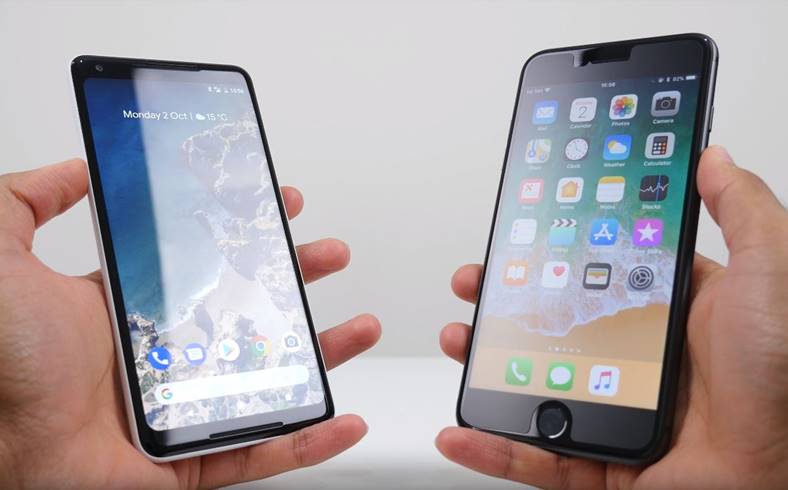 Performances de l'iPhone 8 Plus et du Google Pixel 2 XL