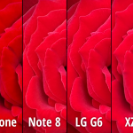 iPhone 8 Plus Nota 8 LG G6 Xperia XZ1 cámara