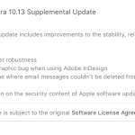 Dodatkowa aktualizacja systemu macOS High Sierra