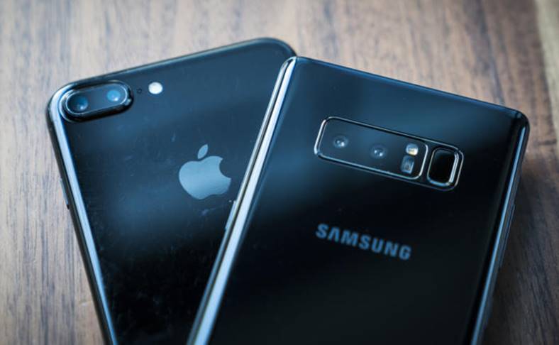 Samsung Galaxy Note 8 skydd för iPhone 8