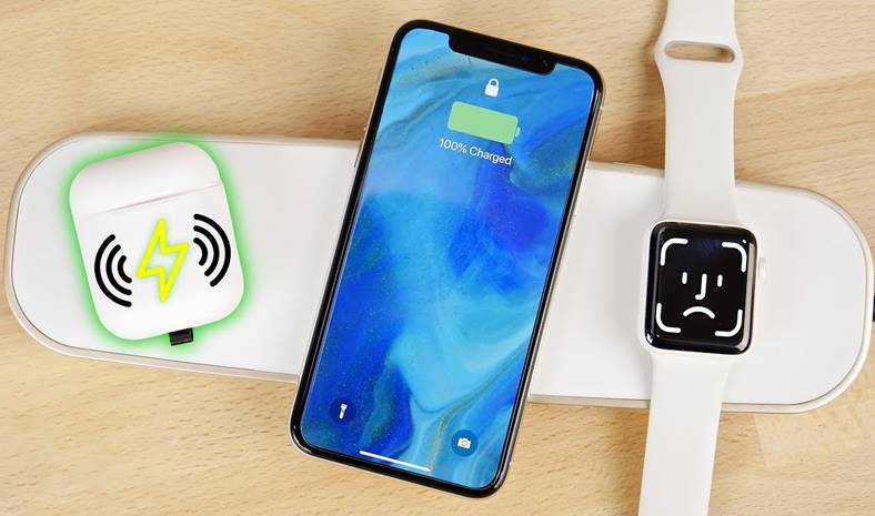 AirPods wireless charging pad iphone