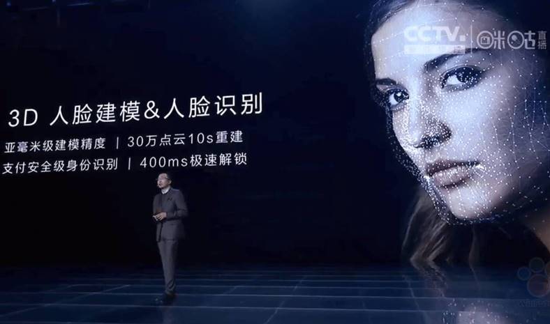 Huawei copiat face ID iphone x