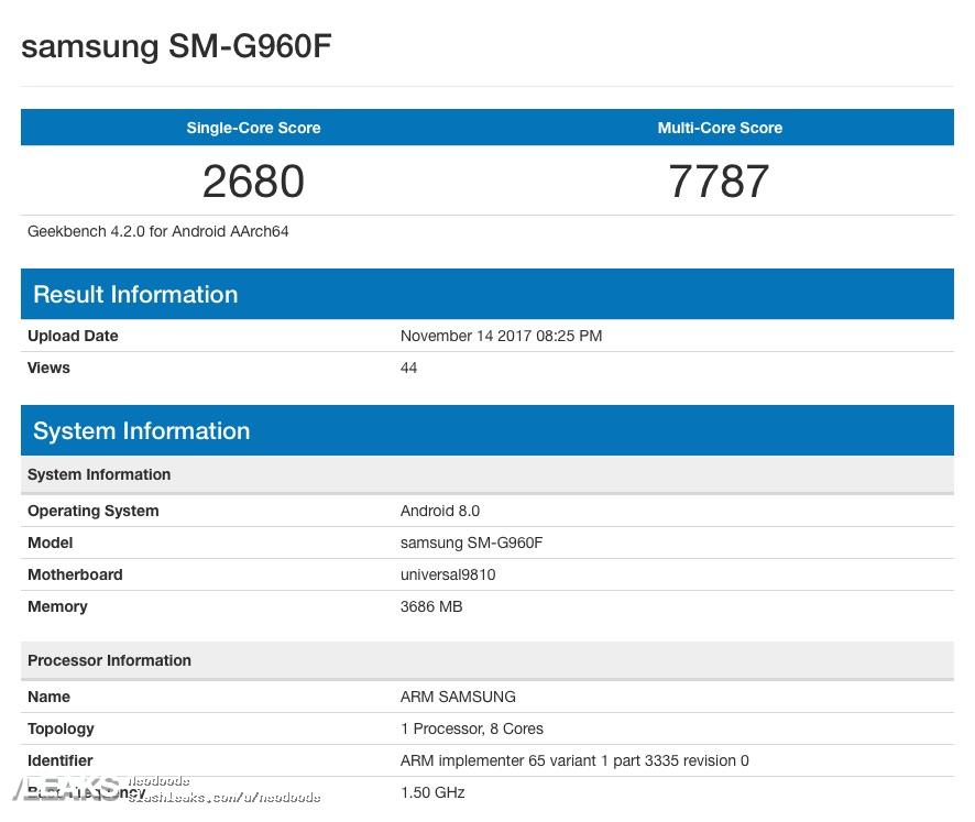 Samsung Galaxy S9 poor performance