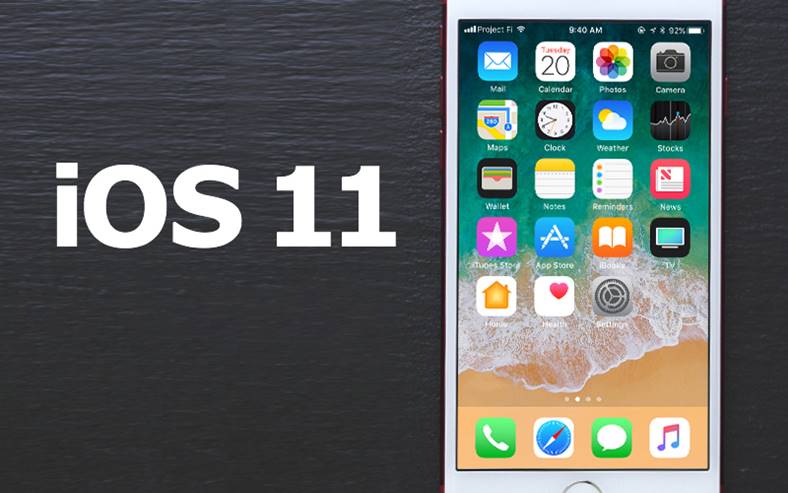 Knep för iOS 11 iphone-gränssnitt