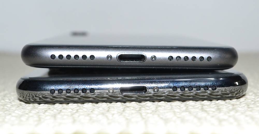 Confronto del design dell'iPhone X con l'iPhone 8 9