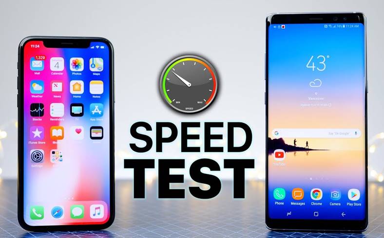 Performances de l'iPhone X et de la galaxie Note 8