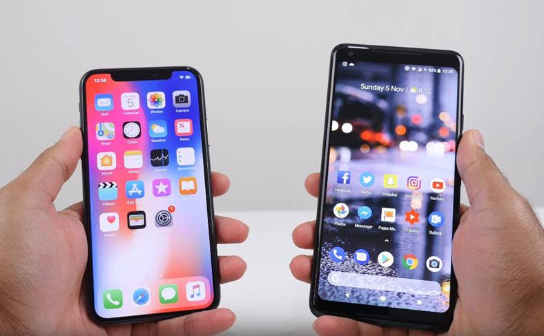 Rendimiento del iPhone X Google Pixel 2 XL