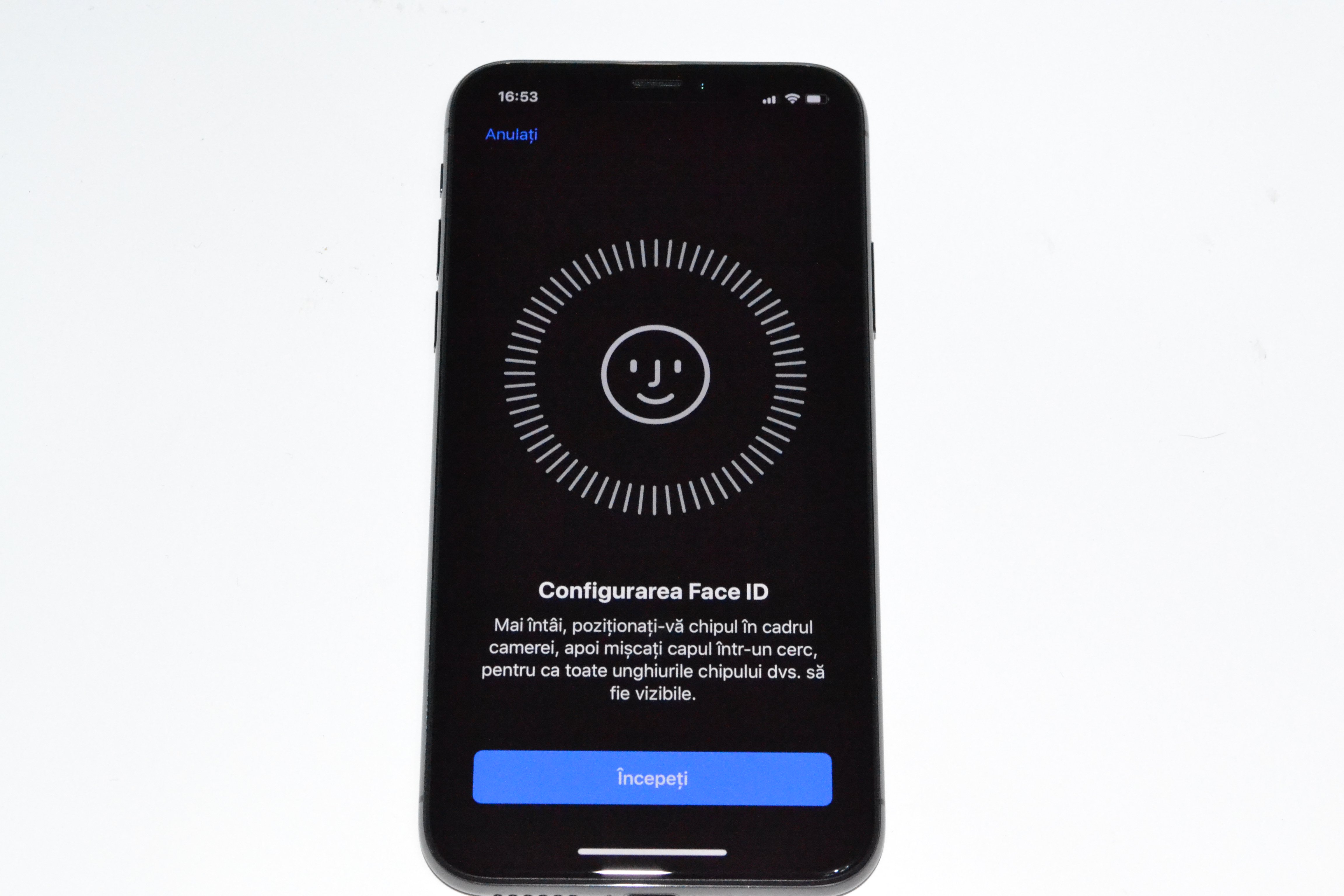 iPhone X review Face ID setare