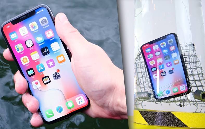 iPhone X vattentäthetstest