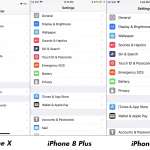 iPhone X vs iPhone 8 Plus Resolución de impacto Imágenes de visualización 2