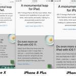 iPhone X vs iPhone 8 Plus Resolución de impacto Imágenes de visualización 3