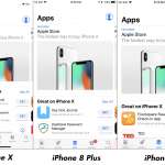 Immagini di visualizzazione con risoluzione d'impatto tra iPhone X e iPhone 8 Plus 7