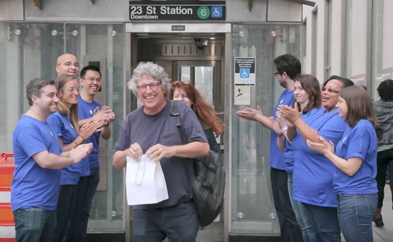 den ironiske iPhone X-lancering i New York