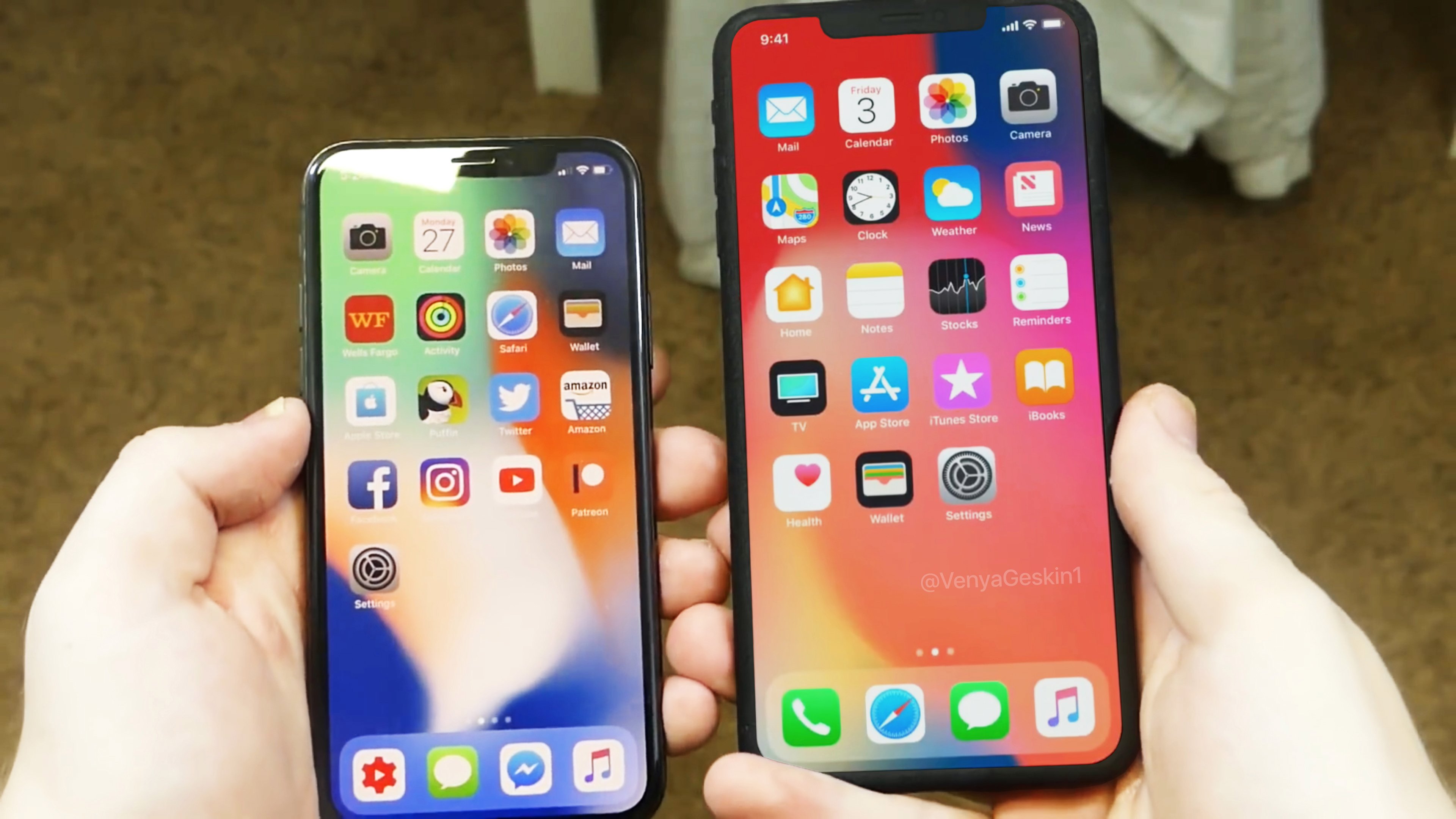 iPhone X Plus comparé à l'iPhone X 1