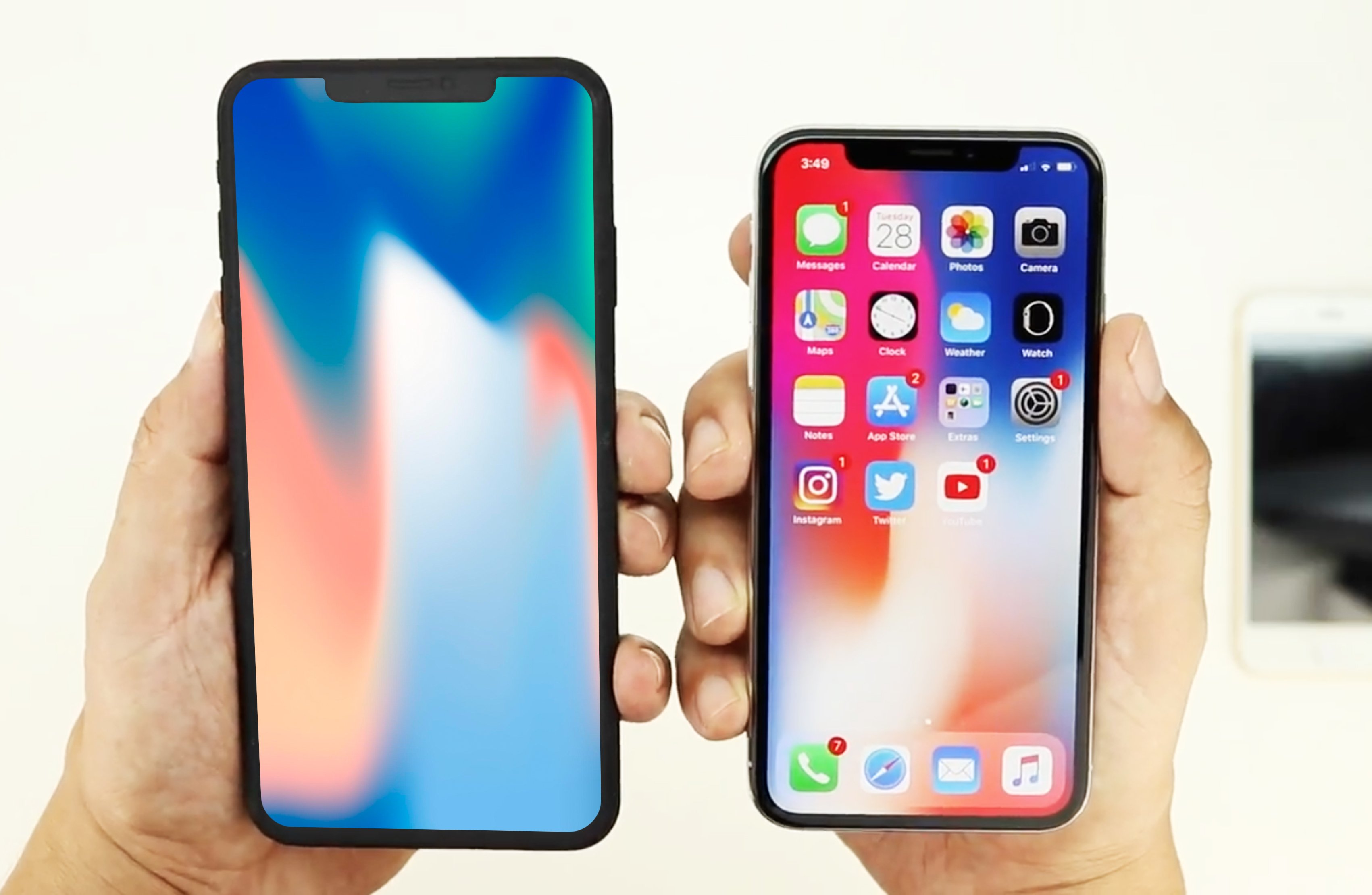 iPhone X Plus compared to iPhone X