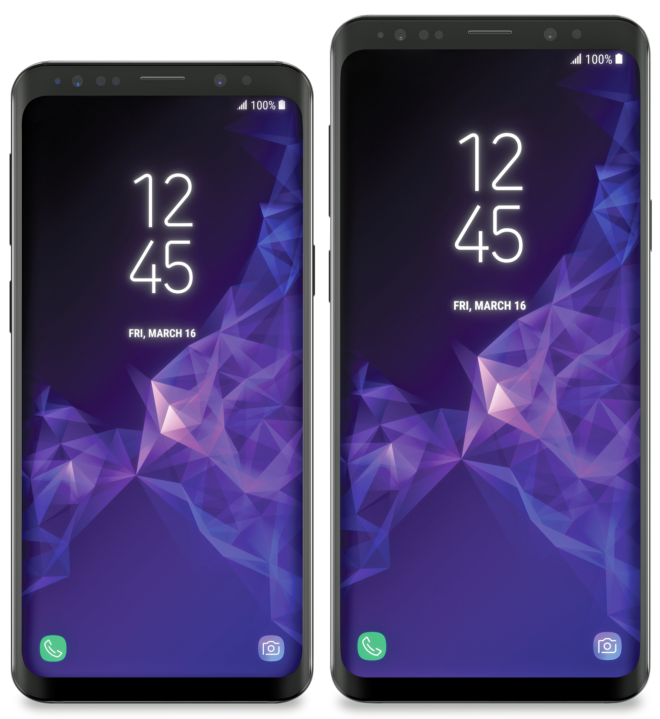 Officiële afbeeldingen van de Samsung Galaxy S9