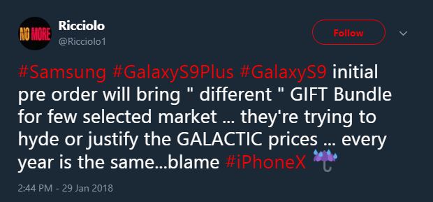 Samsung galaxy s9 cadouri