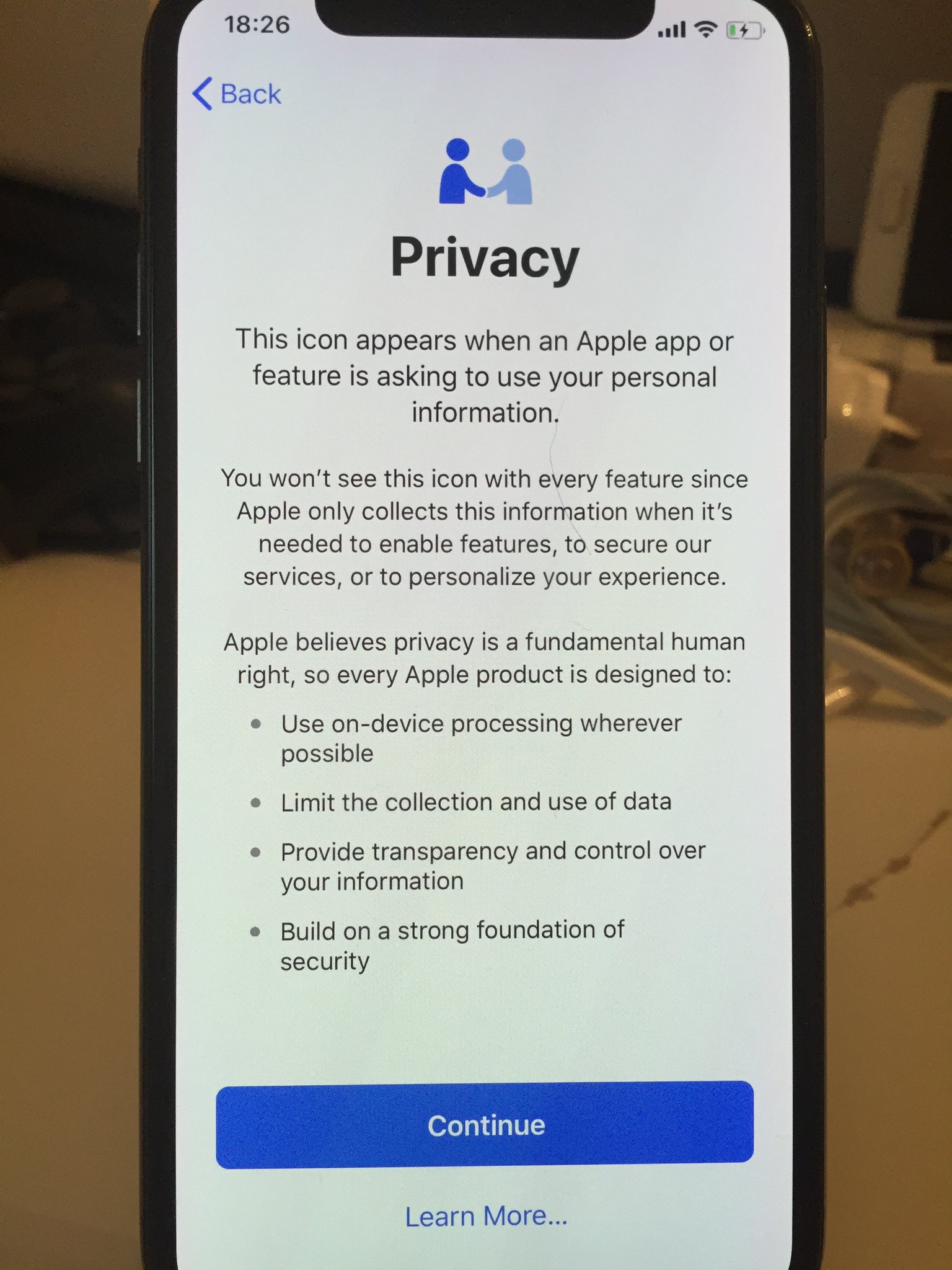 Datenschutz für iOS 11.3