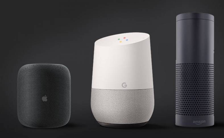 HomePod Google Home Amazon Echo