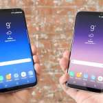 Samsung Galaxy S9-Geräte auf dem MWC 2018