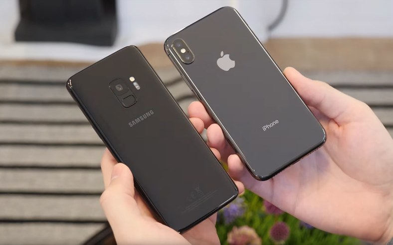 Comparatif Samsung Galaxy S9 iPhone X