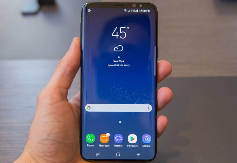 Ontwerpafbeeldingen van de Samsung Galaxy S9