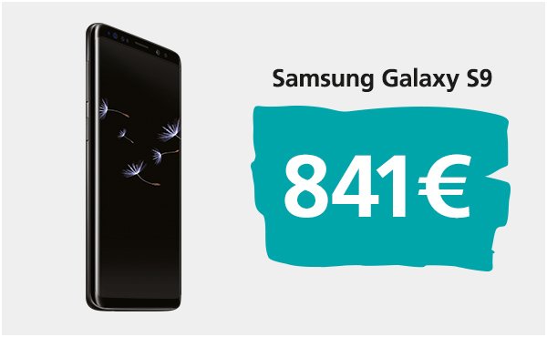 Samsung Galaxy S9 Euroopan hinta