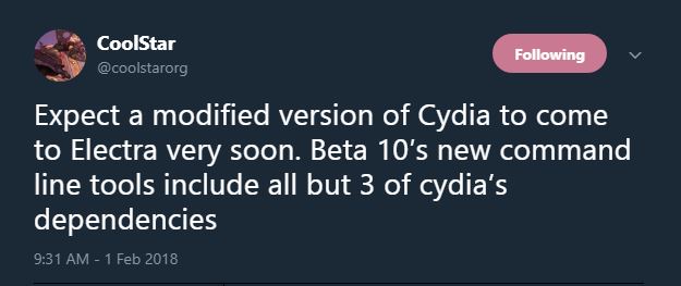 Cydia iOS 11 Jailbreak