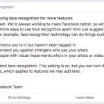facebook recunoastere faciala functii