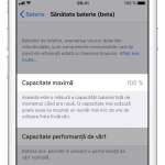iOS 11.3 baterie capacitate maxima