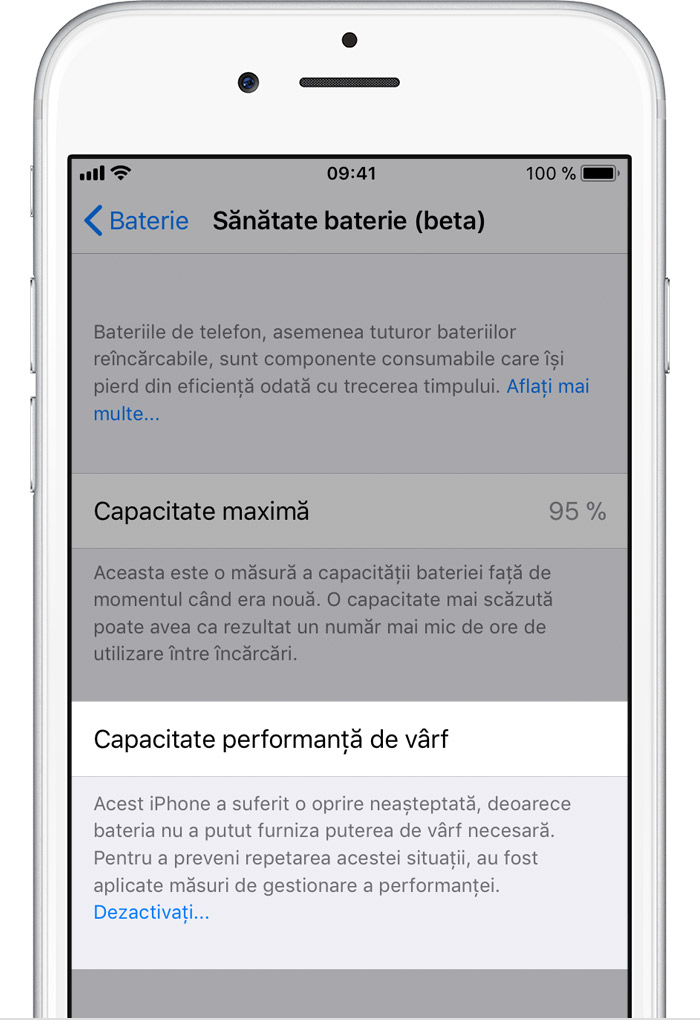 iOS 11.3 baterie performante 1