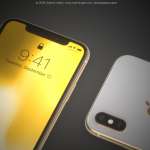 iPhone X concepto dorado 1