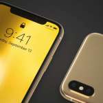 Concetto d'oro per iPhone X