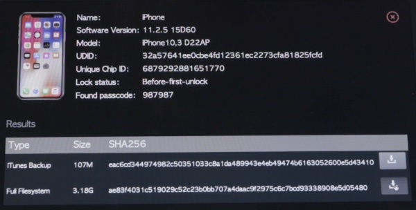 GrayKey SPARGE iPhone Apple 2 æske