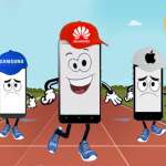 Huawei maakt wanhopig reclame voor Apple Samsung-winkels