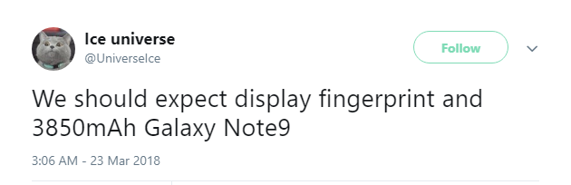 Riesgos elevados de batería del Samsung Galaxy Note 9 1