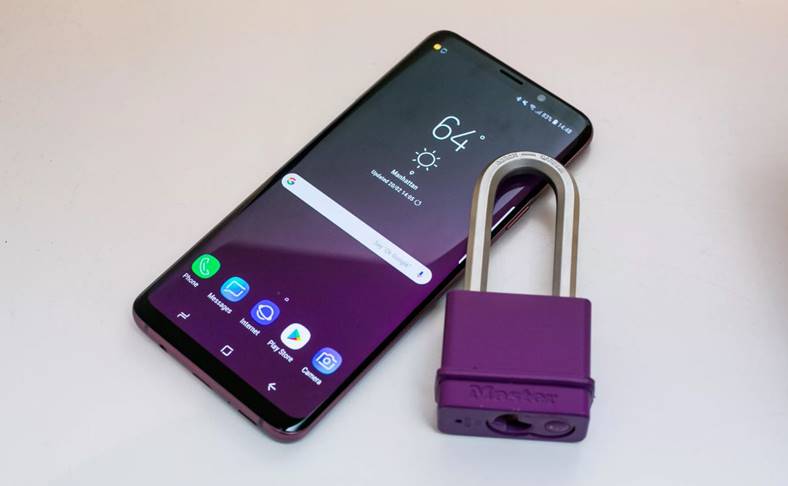 Samsung Galaxy S9 gezichtsherkenningsgrap