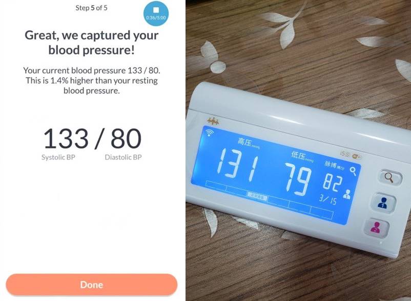 Samsung Galaxy S9 blood pressure