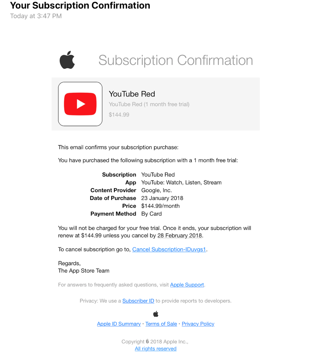 apple phishing warning