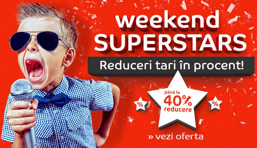 Ofertas exclusivas de eMAG Descuentos Superestrellas de fin de semana